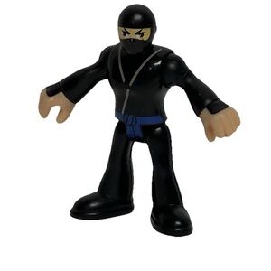 Imaginext Samurai Ninja Glider Blue Belt Action Figure Only Black Outfit